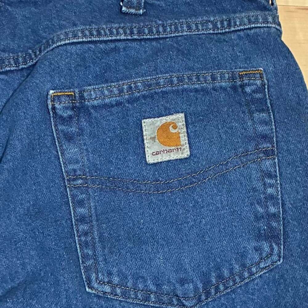 Carhartt Relaxed Fit Denim Jeans Size 34x32 Blue Workwear
